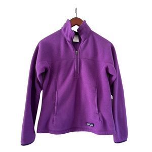 Patagonia Synchilla fleece purple magenta fuchsia 1/4 Zip XS